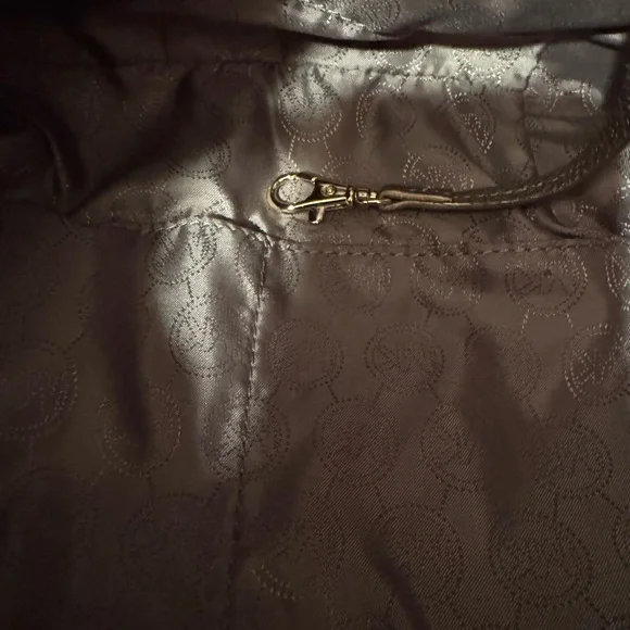 Michael Kors Womens 'Charm Tassel' Casual Leather Shoulder Bag Metallic - Picture 6 of 9